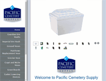 Tablet Screenshot of pacificcemeterysupply.com